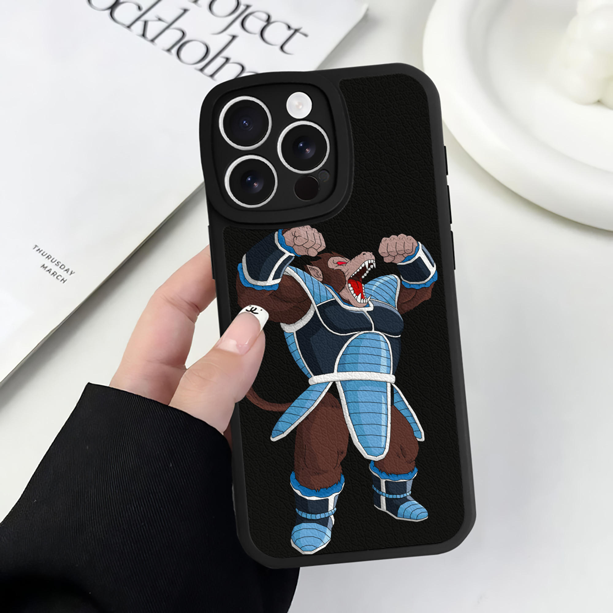 （画像用） ドラゴンボール DRAGON BALL 【iPhone 16シリーズ対応】シリコンスマホケース（レザー調） 材質：シリコン